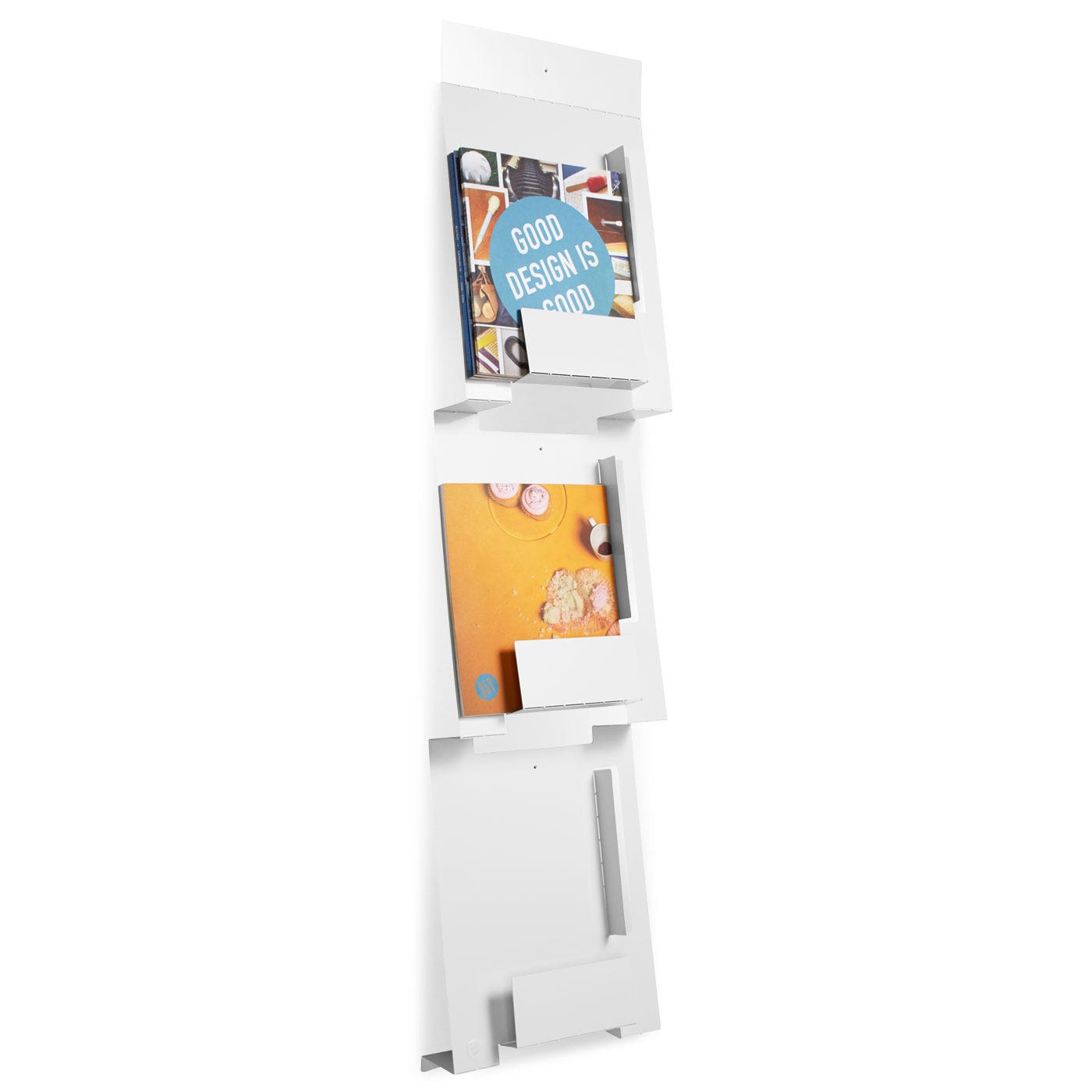 2d 3d Wall Magazine Rack Modern Office Accessories Blu Dot