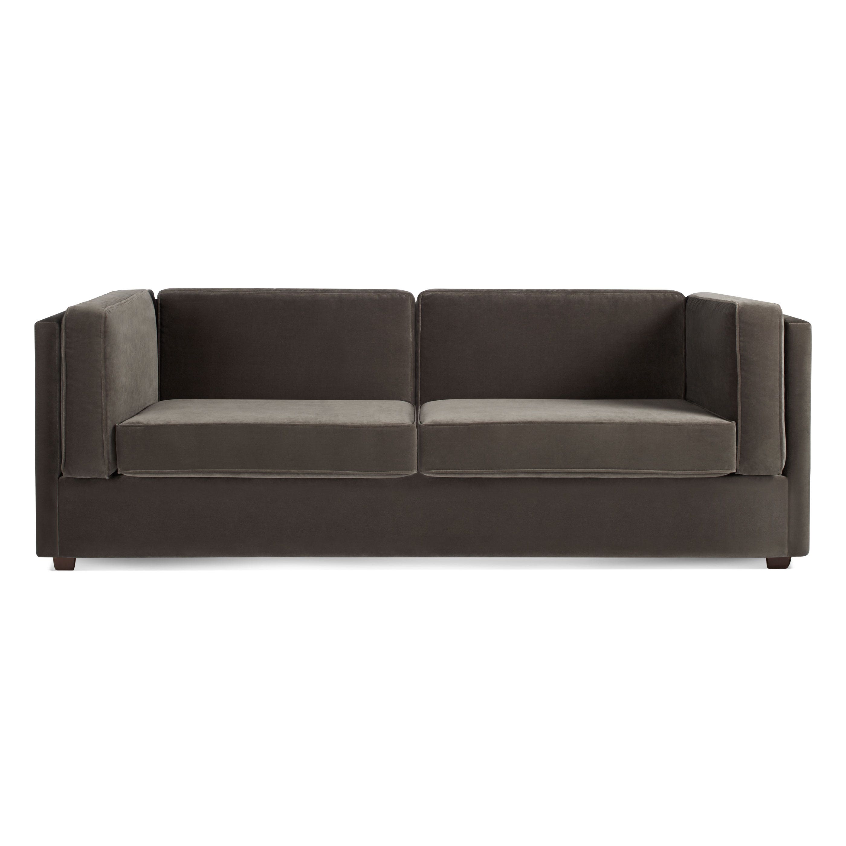 Grey velvet sleeper sofa discount