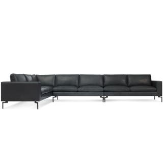 New Standard Leather Sectional Sofa - Large