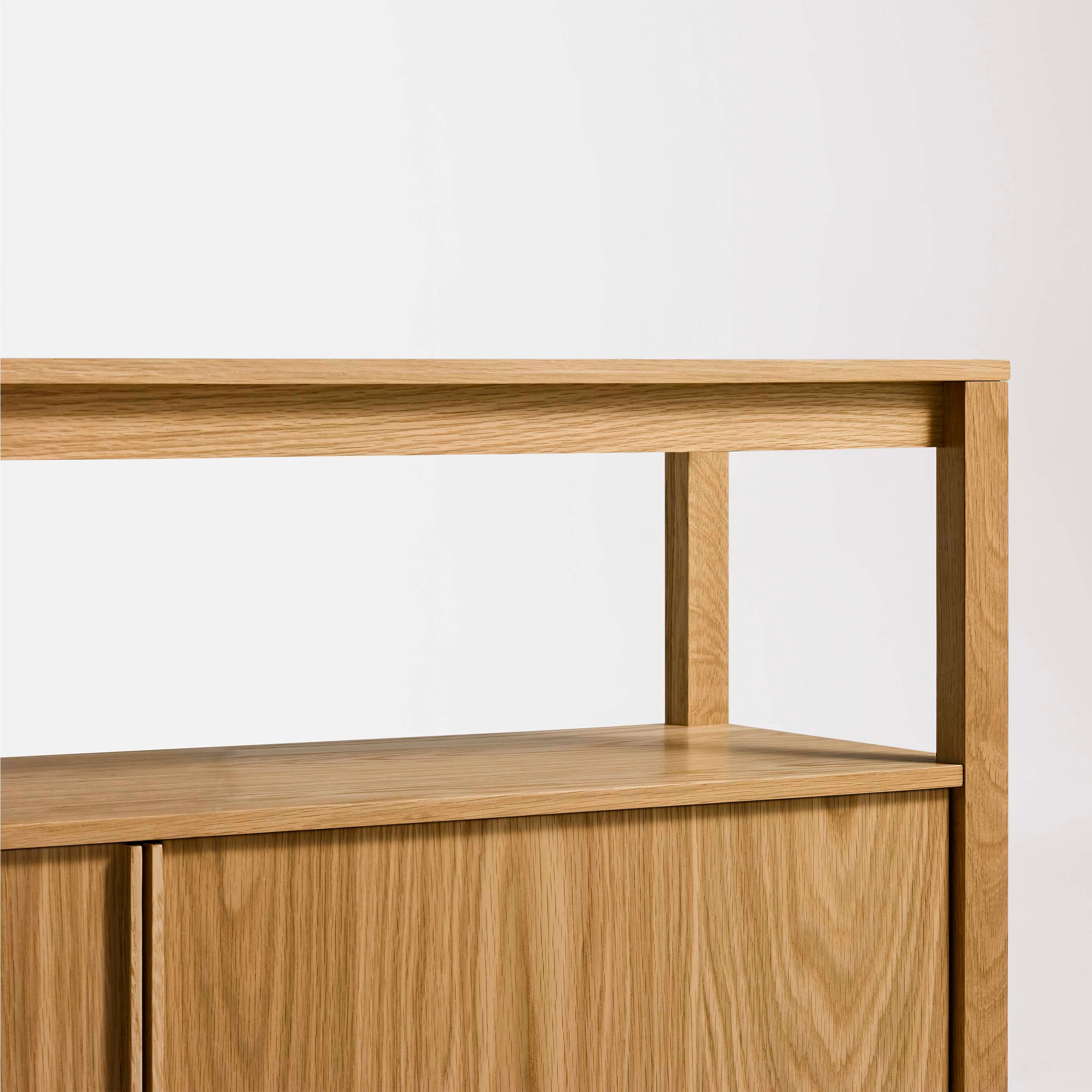 Hover image of Open Plan Long and Low Bookcase with Storage