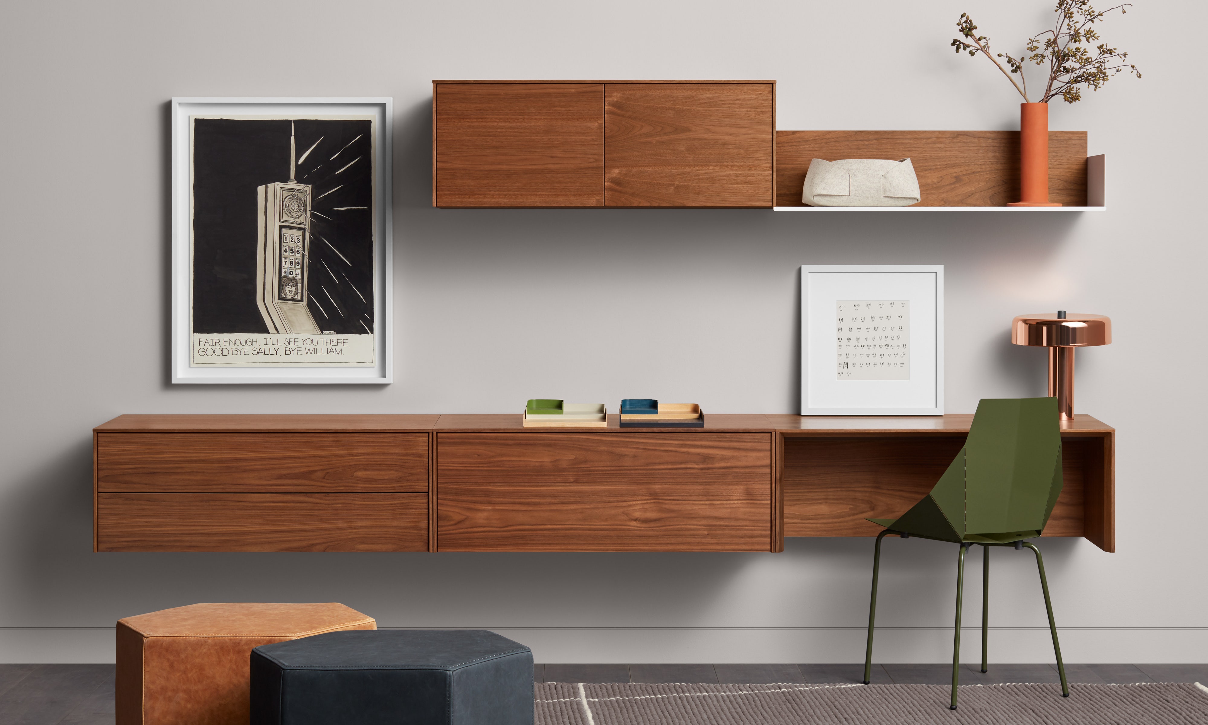 Wonder Wall 2.0 2 Drawer Cabinet by Blu Dot